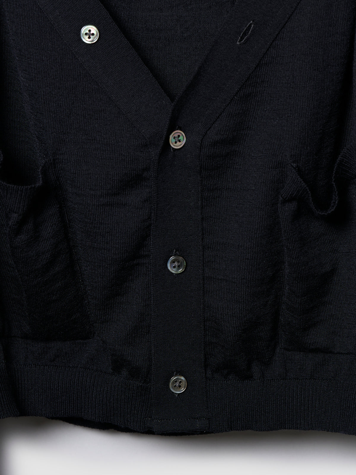 WRAP SWEATER/ BLACK
