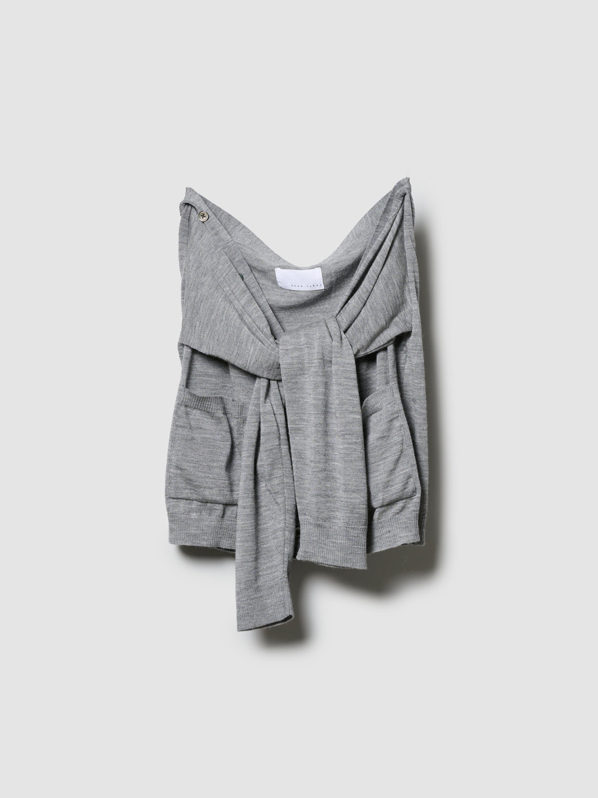 WRAP SWEATER/ GREY