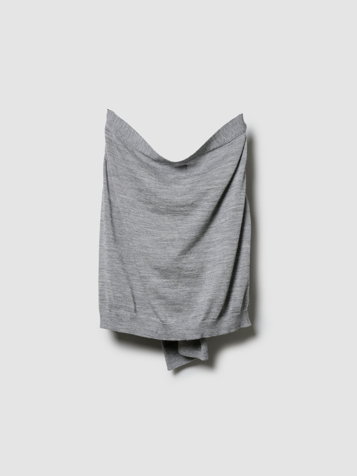 WRAP SWEATER/ GREY