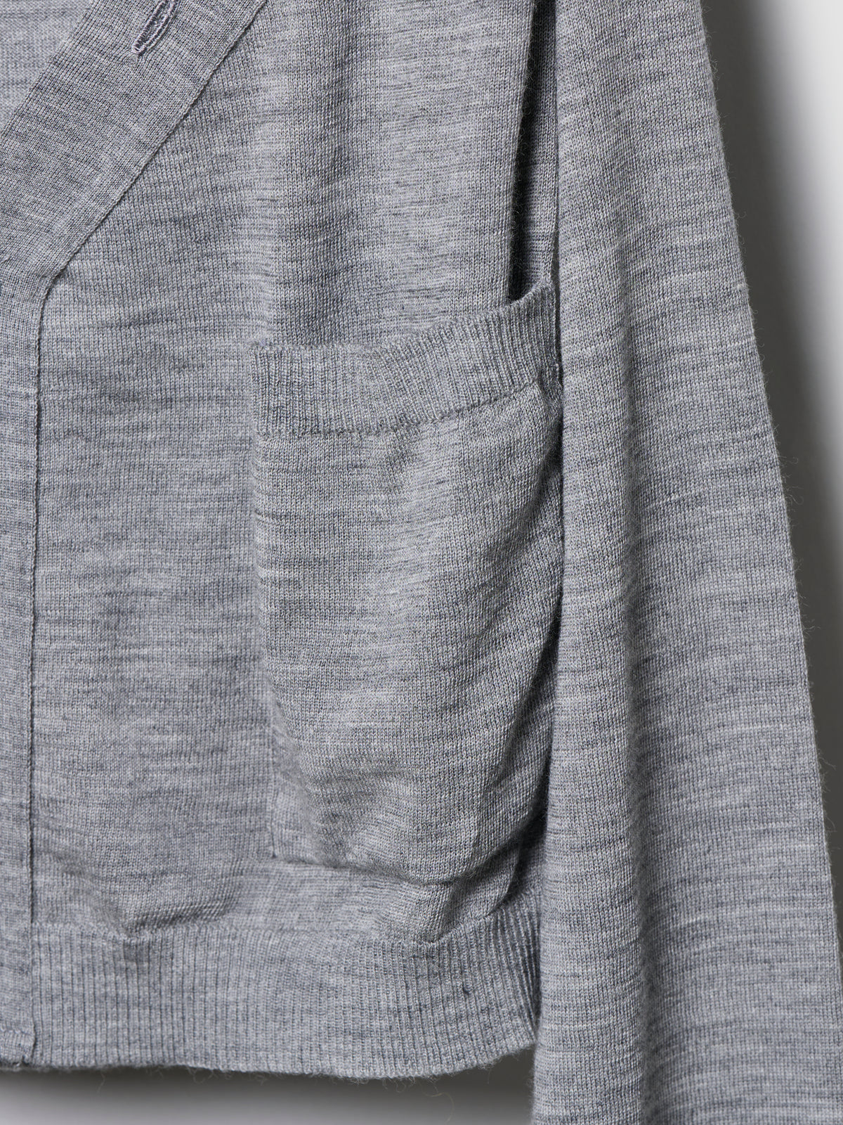 WRAP SWEATER/ GREY