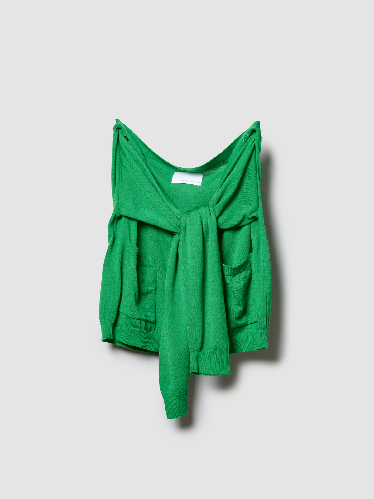 WRAP SWEATER/ GREEN