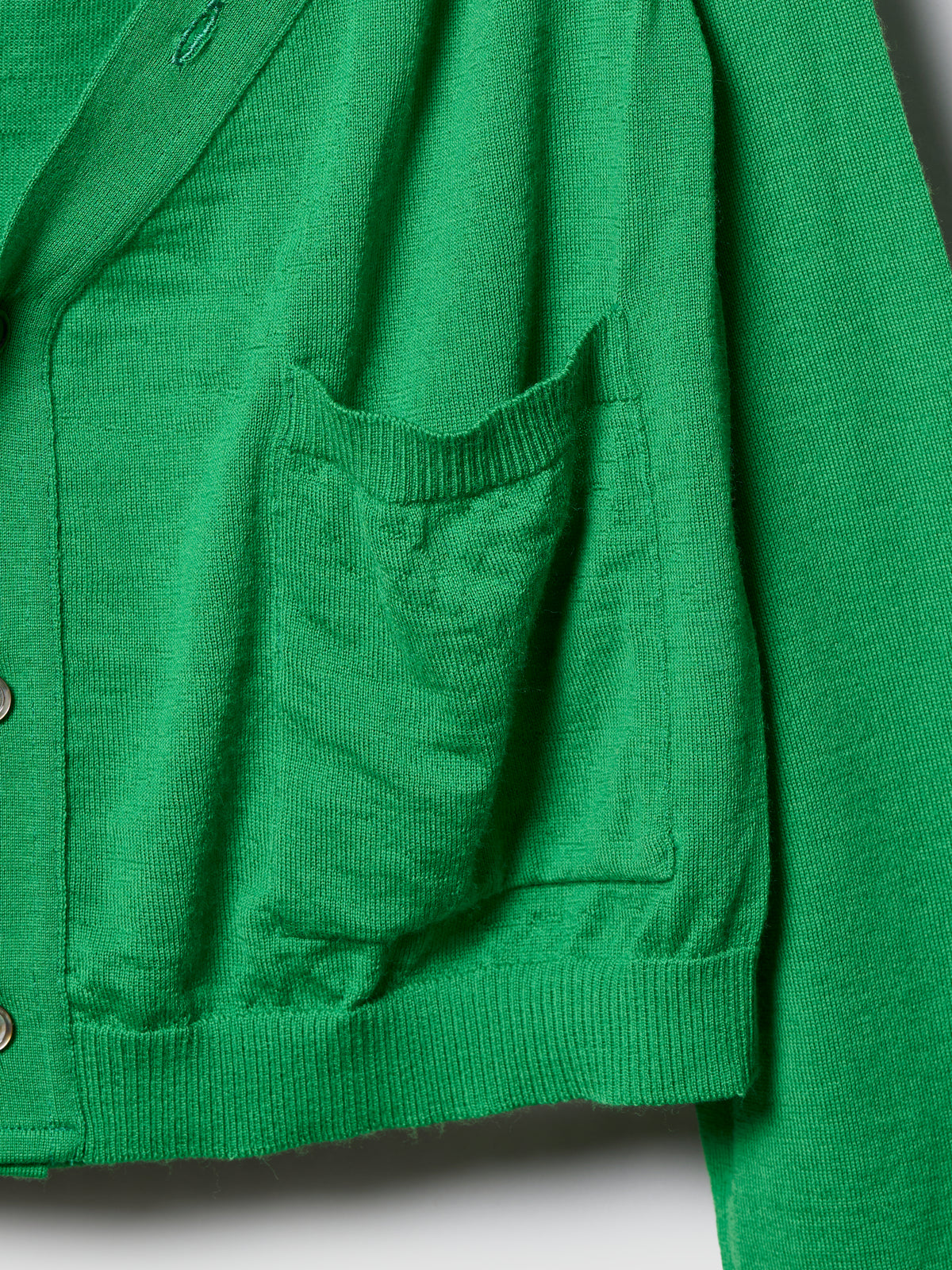 WRAP SWEATER/ GREEN