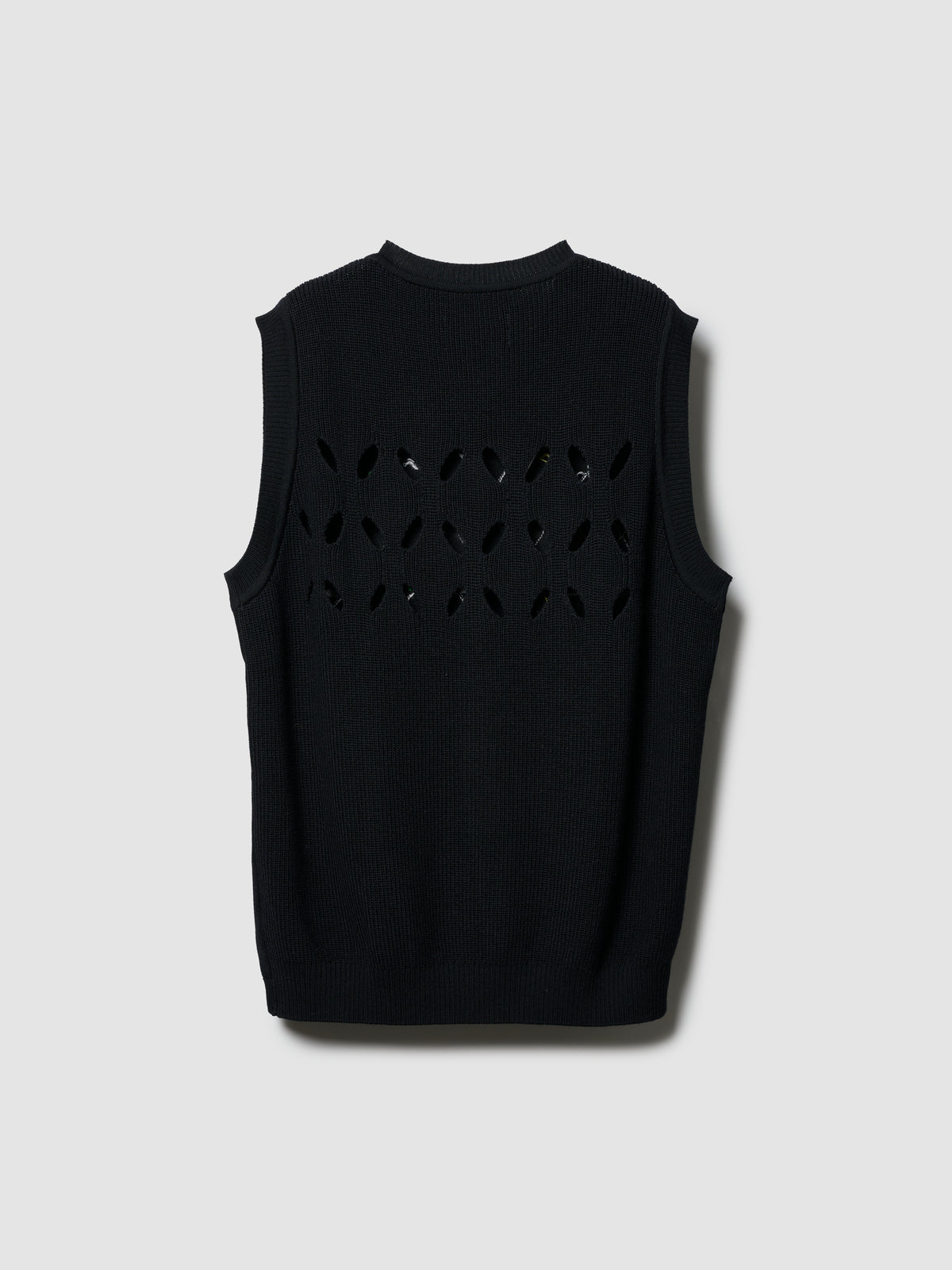 DRIP ARGYLE VEST/ BLACK