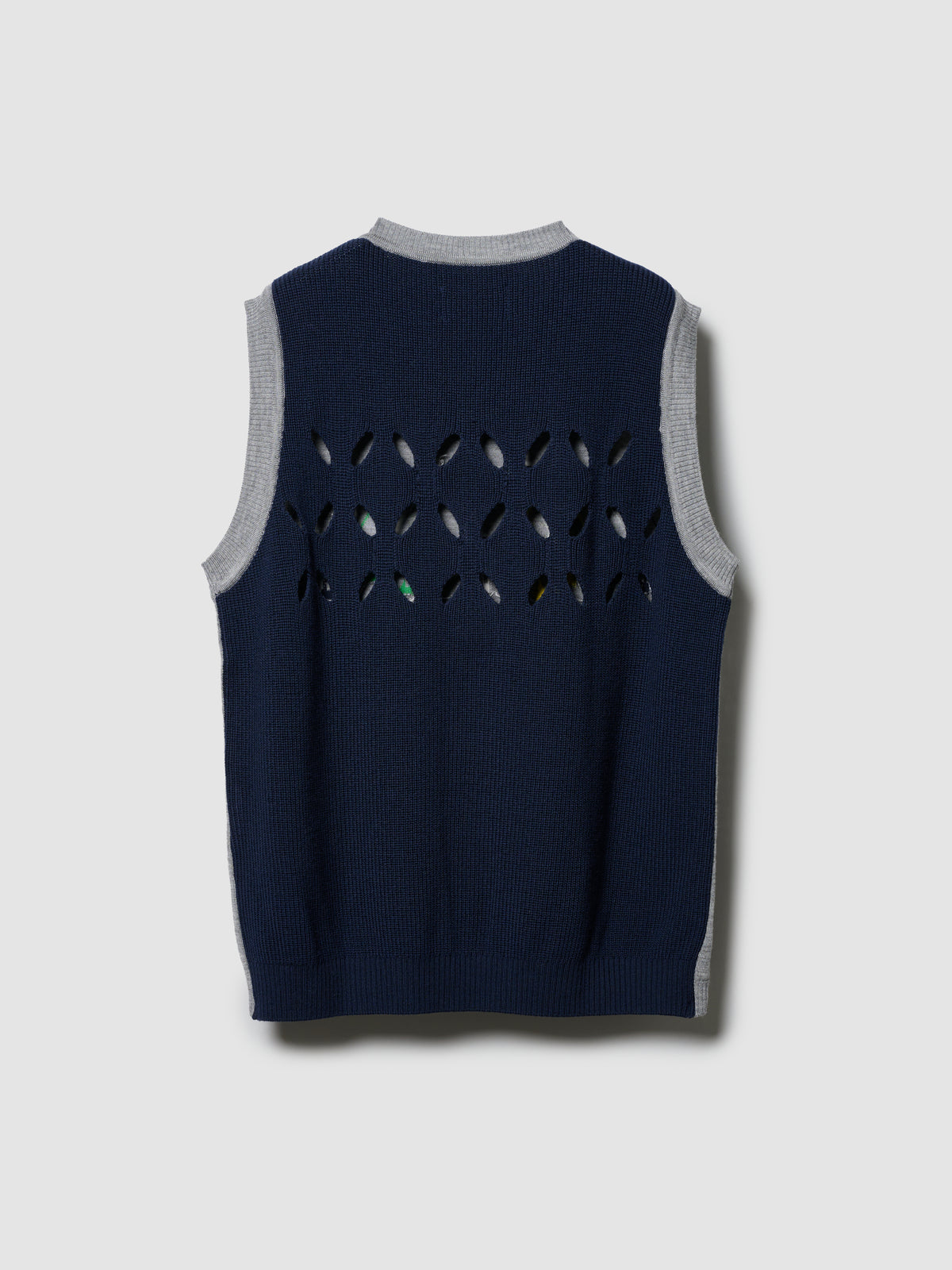 DRIP ARGYLE VEST/ GREY