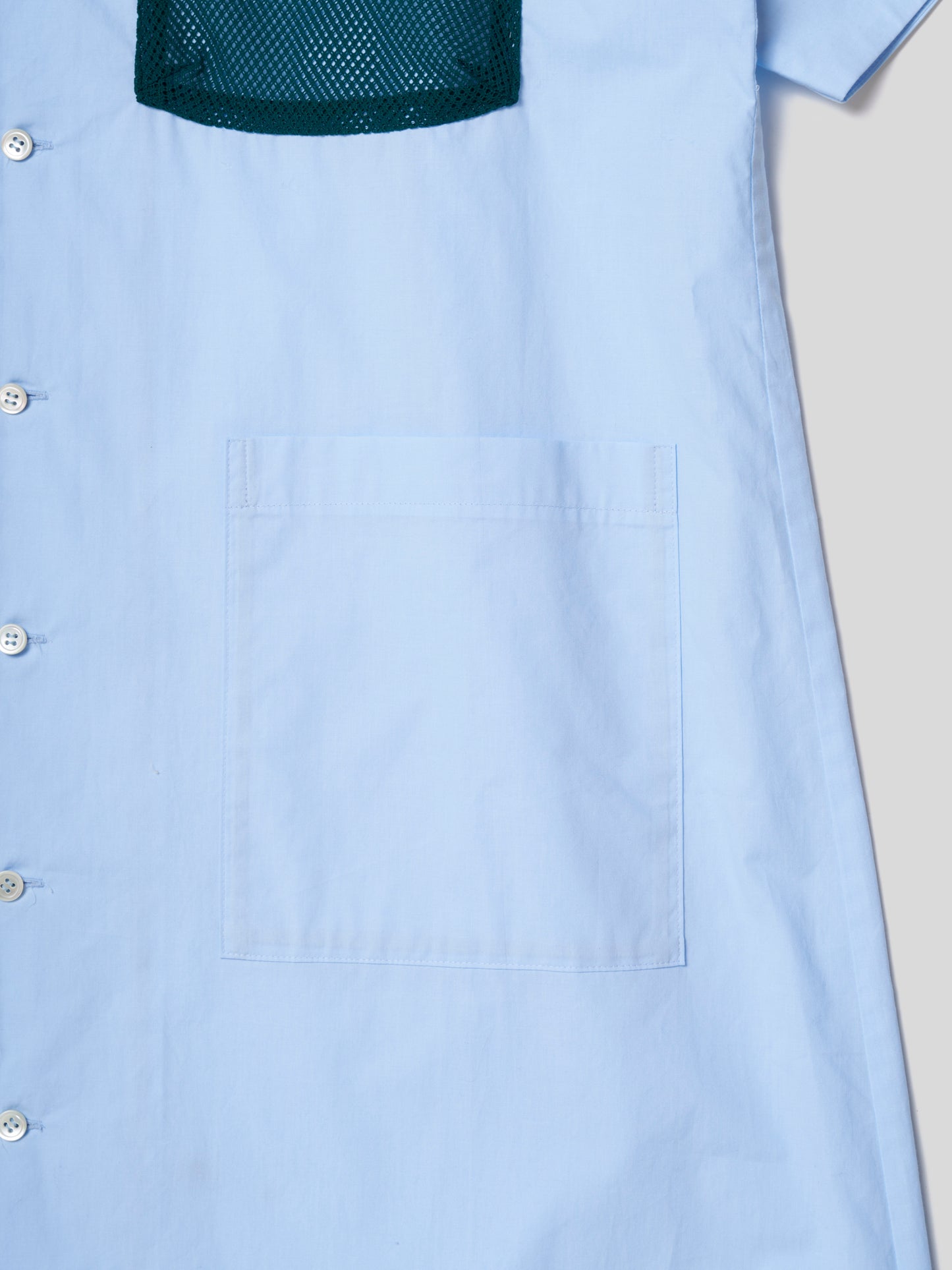 BOWLING SHIRT DRESS/ LT. BLUE