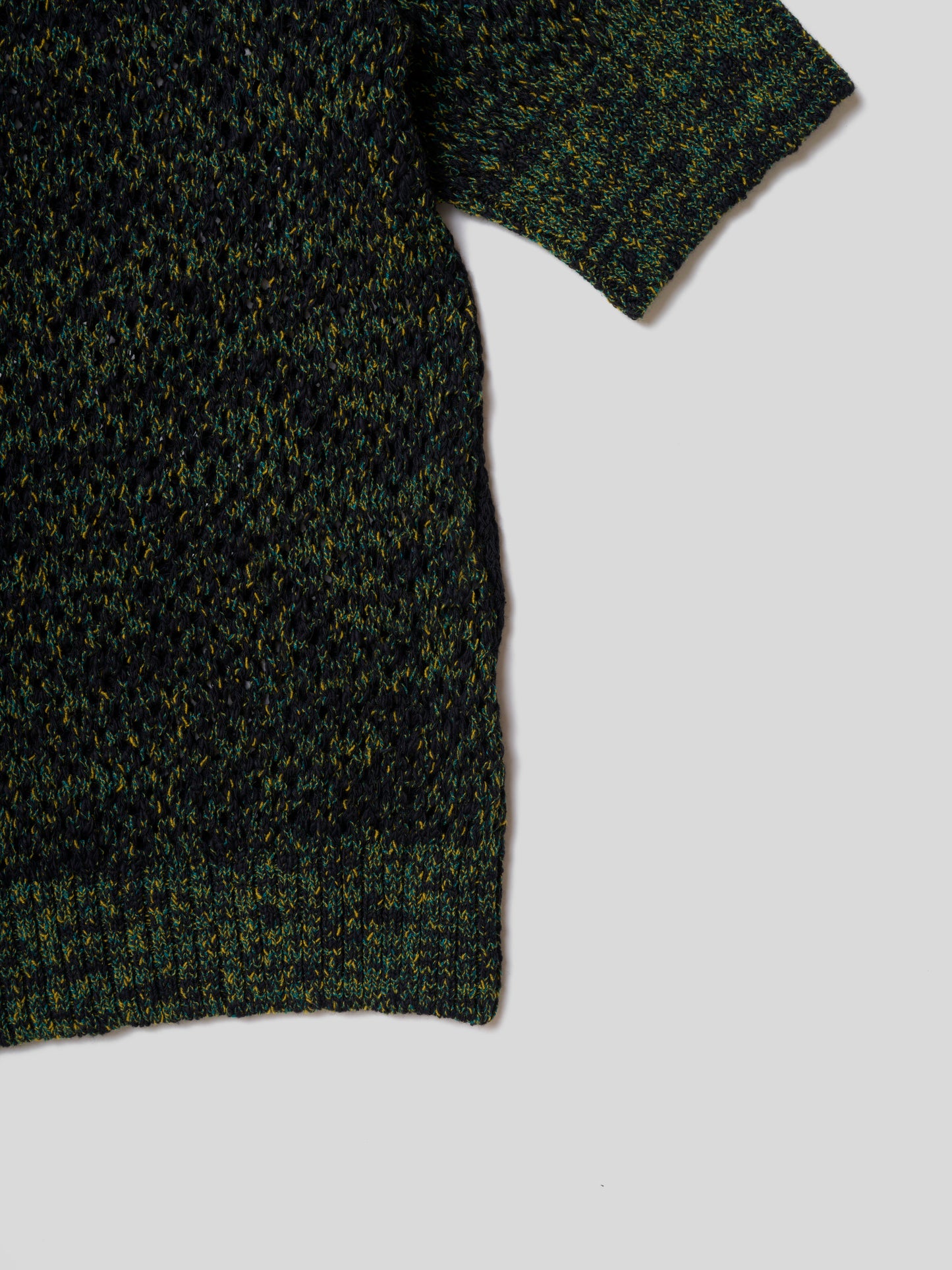 MINI MESH POLO/ GREEN/BLACK
